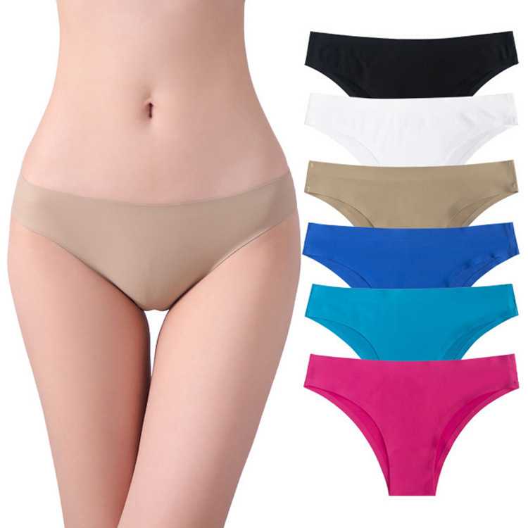 Amazon One-Piece Seamless Ice Silk Panties for Women, Low-Waist Yoga Hip-Lifting, Thin and Barely-There Feel