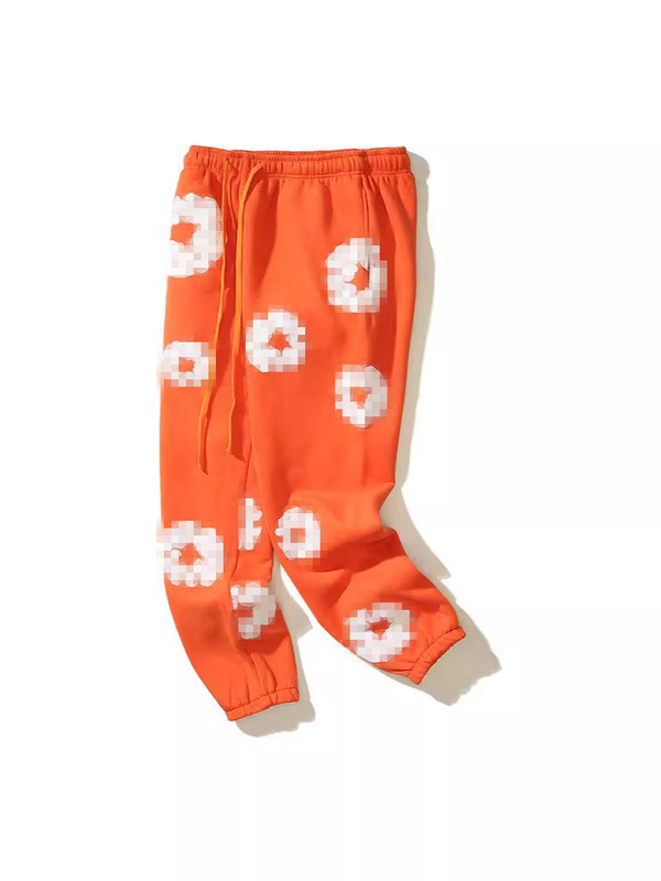 Men's Loose-Fitting Jogger Pants with Elastic Waistband and Drawstring, Printed Trendy Street Hip-Hop Long Pants Wholesale