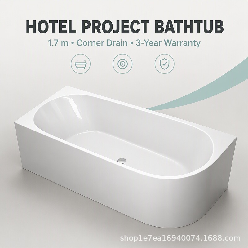 1.5 meters 1.7 meters Australian Wall square acrylic corner independent bathtub corner bathtub