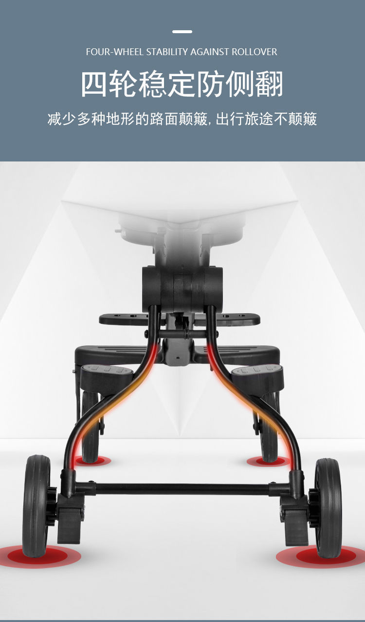 一代可坐不可躺款溜娃+360度旋转座椅