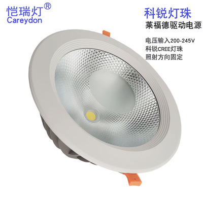 led Down lamp cob Ceiling 10 Inch hole 280mm Career Lamp beads Crawford drive 50W Carey lighting