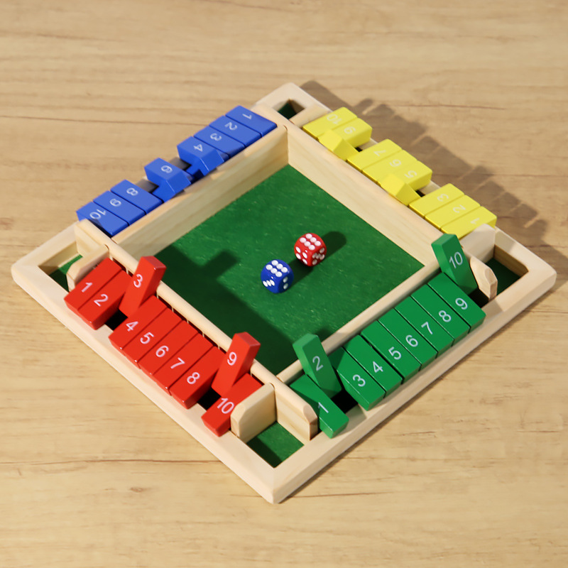 Juego de flop de cuatro lados, fiesta de bar, ocio, juego interactivo, juguetes digitales, juegos de mesa para padres e hijos para niños, orden de vino