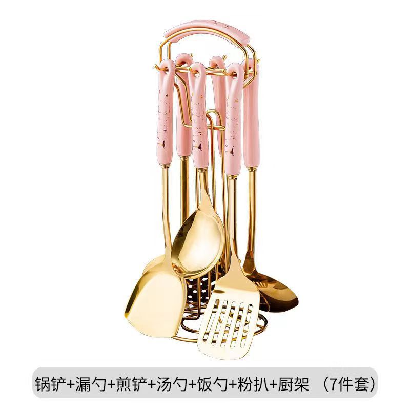 핑크 골드 7 피스 세트 (두껍게)