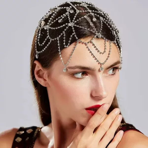 2026 New Cross-Border Claw Chain Hair Net Accessories in Gold and Silver, Simple Designs, European and American Hair Accessories, Amazon