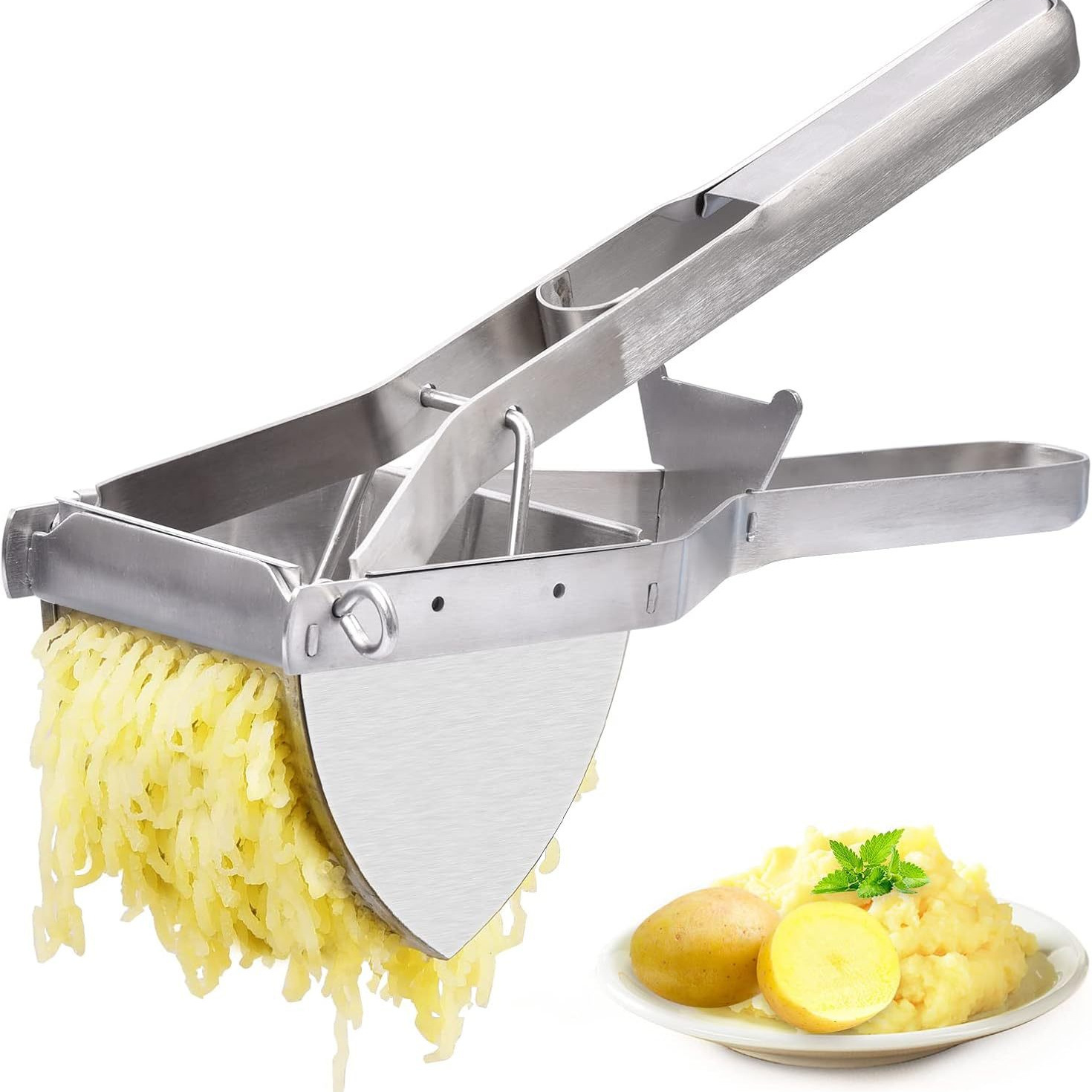 土豆泥压泥器不锈钢手动压薯器南瓜捣碎器水果榨汁器宝宝辅食工具