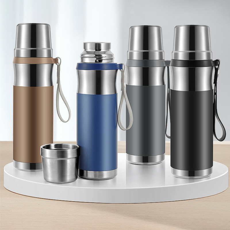 Jiakang 316 taza de vacío de acero inoxidable de grado alimenticio té Oficina de separación hervidor Todo el acero presionando té fugas gran capacidad