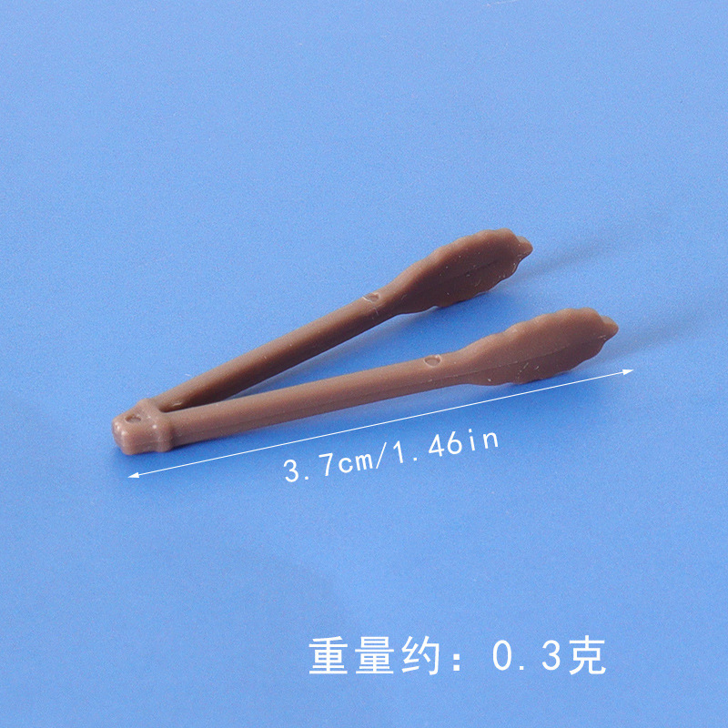 ドールハウスミニチュア食品おもちゃマッチングパンクリップドールハウスミニキッチン食器小道具ミニ DIY ピンセット|undefined