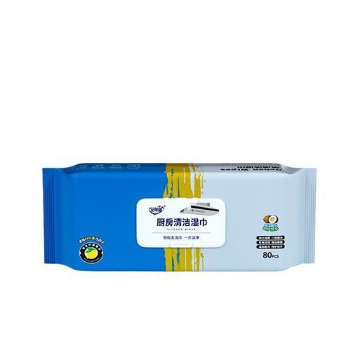 Kitchen wipes powerful oil stain removal household disposable special cleaning to remove heavy oil stain range hood large pack of wet wipes
