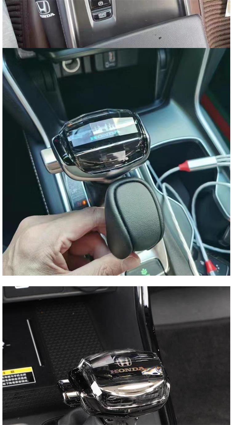 Suitable for Honda 11Th Generation Accord Crystal Gear Shift Knob, Inspire Crv Style Modified Gear Shift Head, Civic Gear Knob