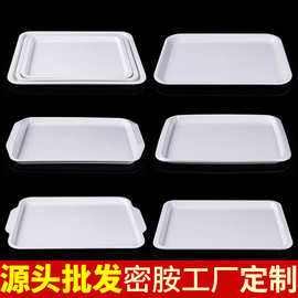 批发中式快餐连锁店用盘子米饭碗托盘LOGO单位学校食堂用密胺餐具