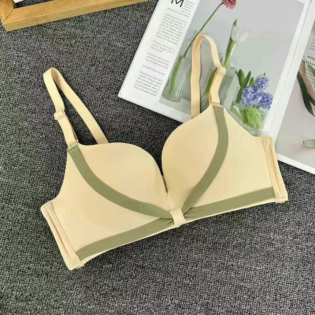 1940 # Ropa interior japonesa de recolección de pechos pequeños, sujetador grueso ajustable de encaje sexy femenino