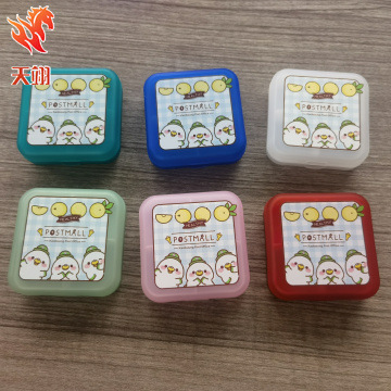 定色印LOGO 正方形 单独内托 4格医药分装盒 2日4格药丸盒