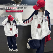 女童童装2025年秋装新款童外套儿童休闲外衣中童大童洋气卫衣外套