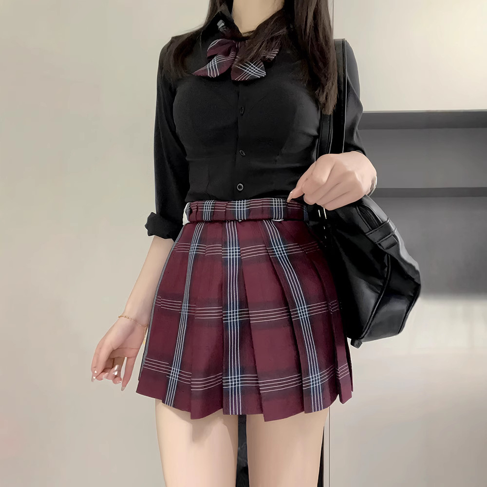 THORNY RABBIT 오리지널 JK 유니폼 신축성있는 순수한 흰색 슬림 허리 셔츠 다목적 순수 정욕 스타일 핫 소녀 슬리밍 탑