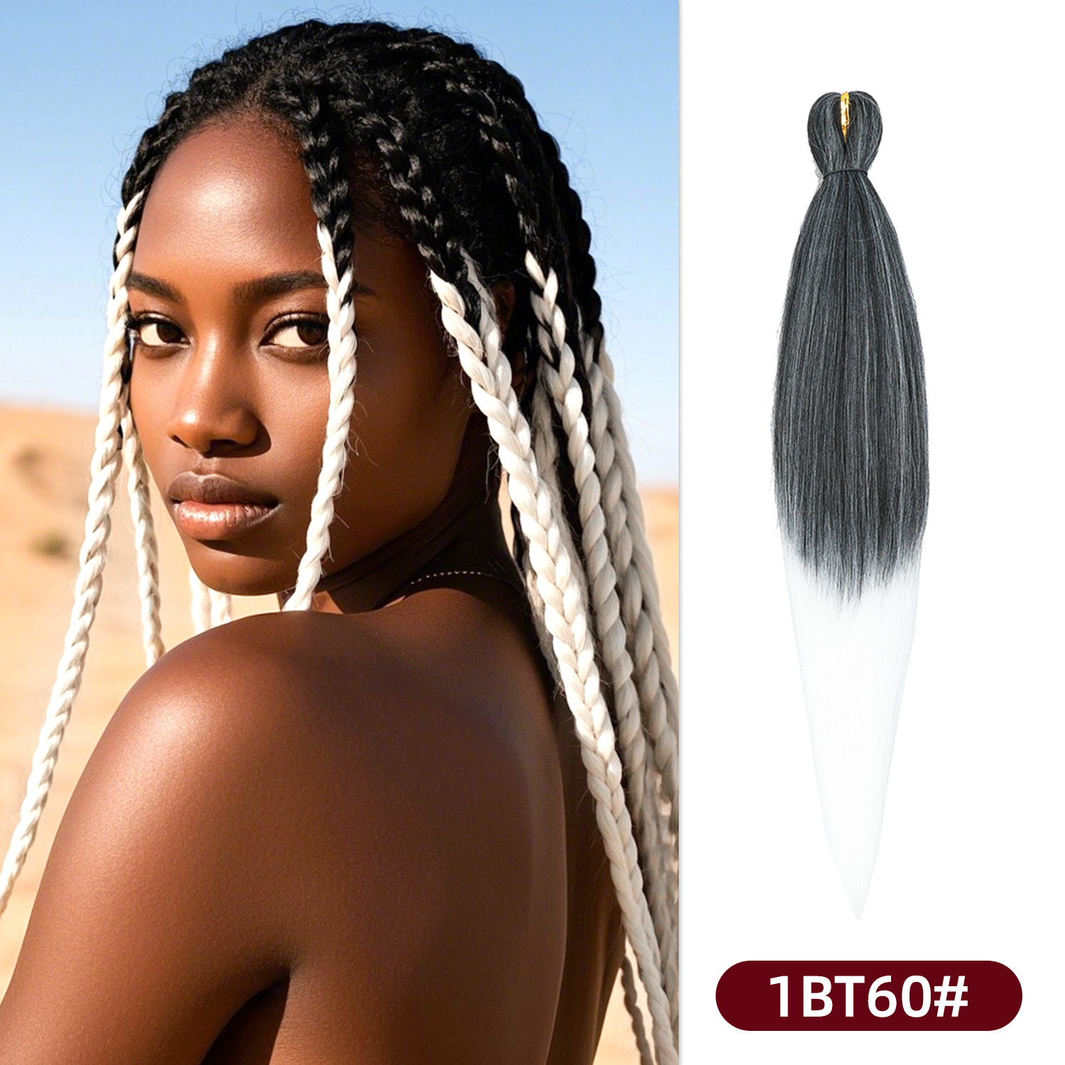 Pelucas de trenzas grandes EZ para actuaciones, populares en línea, trenzas versátiles para mujeres africanas, rastas de fibra sintética de colores al por mayor, muy vendidas en África.