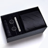 Gift box, tie, set, black classic suit, 8cm