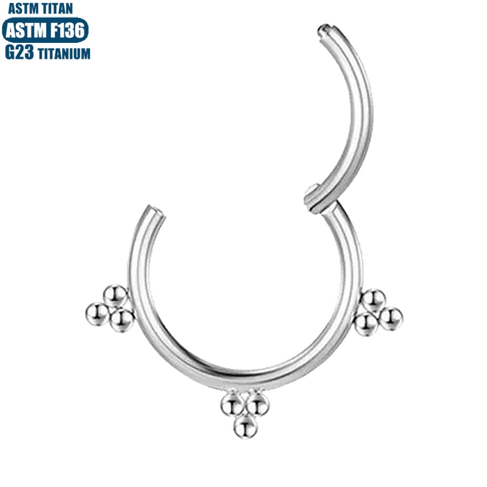 Labret piercing jewelry detail image