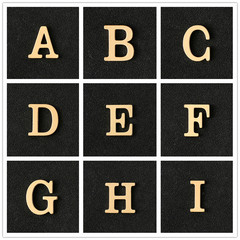 Cross-border 26 English letters brooch, golden letter suit jacket decoration, chest brooch, name surname brooch