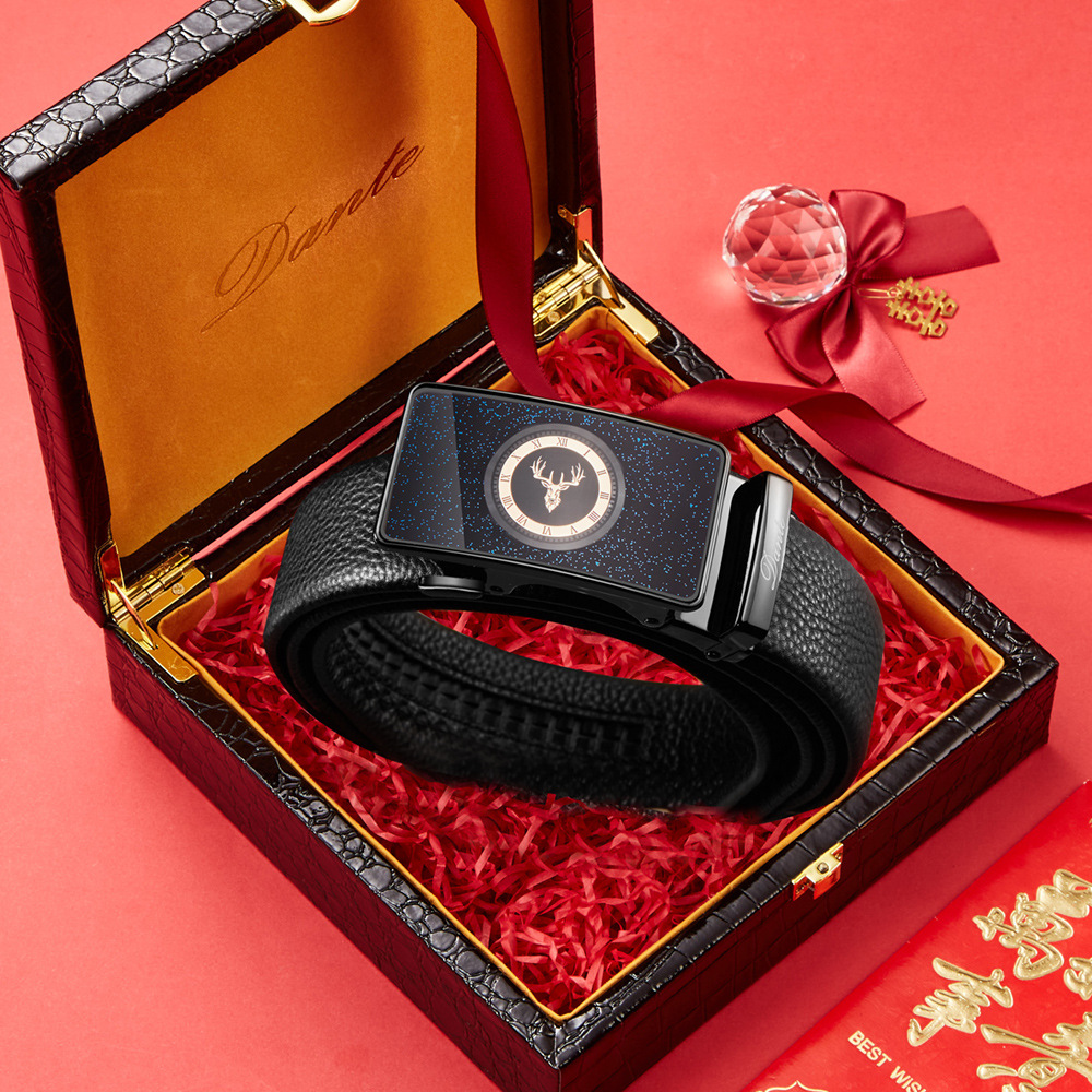 2023 neuer, heiß verkaufter Gürtel für Herren mit automatischer Schnalle, meistverkaufter Stil, genau wie hochwertiger Boxgürtel aus Leder, Gürtelgeschenk im Business-Stil_voghion.com