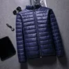 Stand collar navy blue (version)