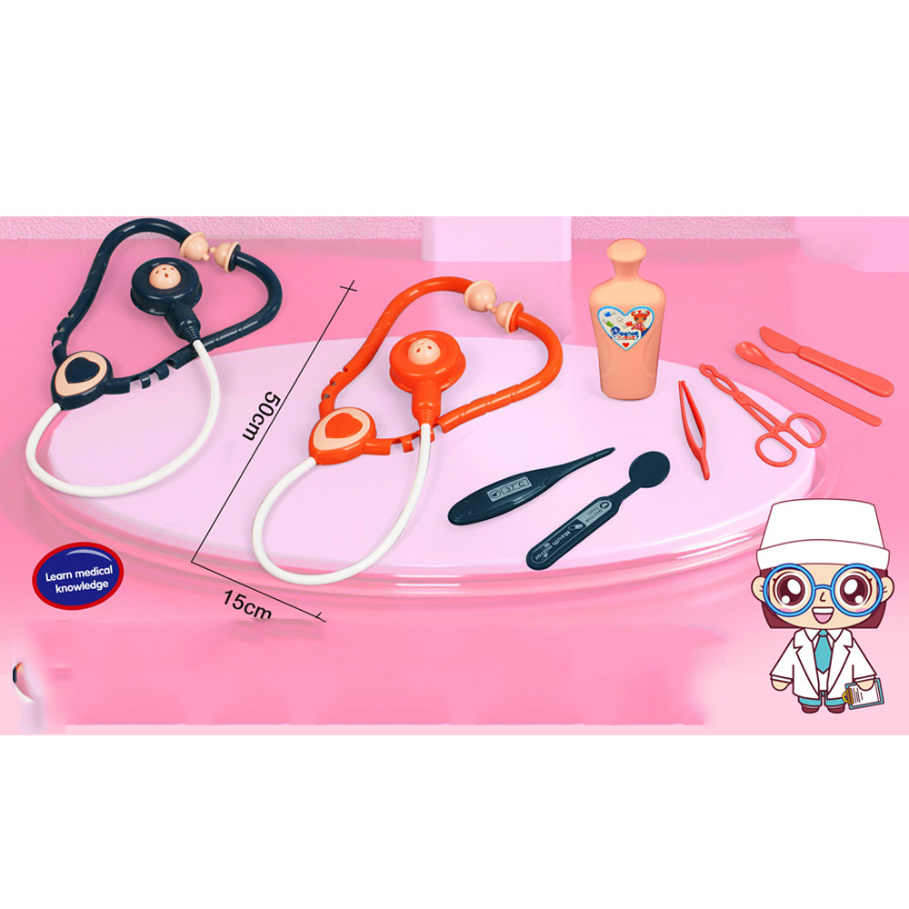 Iluminación para niños Juego de herramientas médicas para médicos Doctor medical kit juguetes de rol