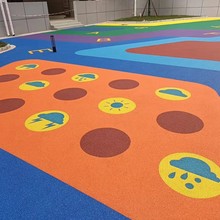 透气型塑胶跑道材料epdm橡胶颗粒厂家硅pu球场学校运动场地面耐磨