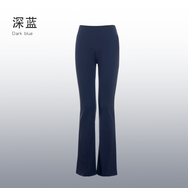 Ropa de yoga para adultos, traje deportivo, deportes delgados para mujeres, ropa de baile al aire libre, top, pantalones acampanados elásticos altos