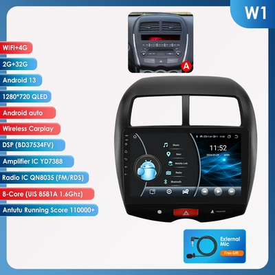 Reversing Image All-In-One Machine — DVD Navigation - model-a-232g-wifi4glte-version-8581a-carplay-eight-core-10-inches-is-suitable-for-new-jinxuan-mitsubishi-asx-2010-2018
