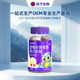 OEM大健康源头工厂代加工蓝莓叶黄素酯果汁软糖贴牌定制生产厂家