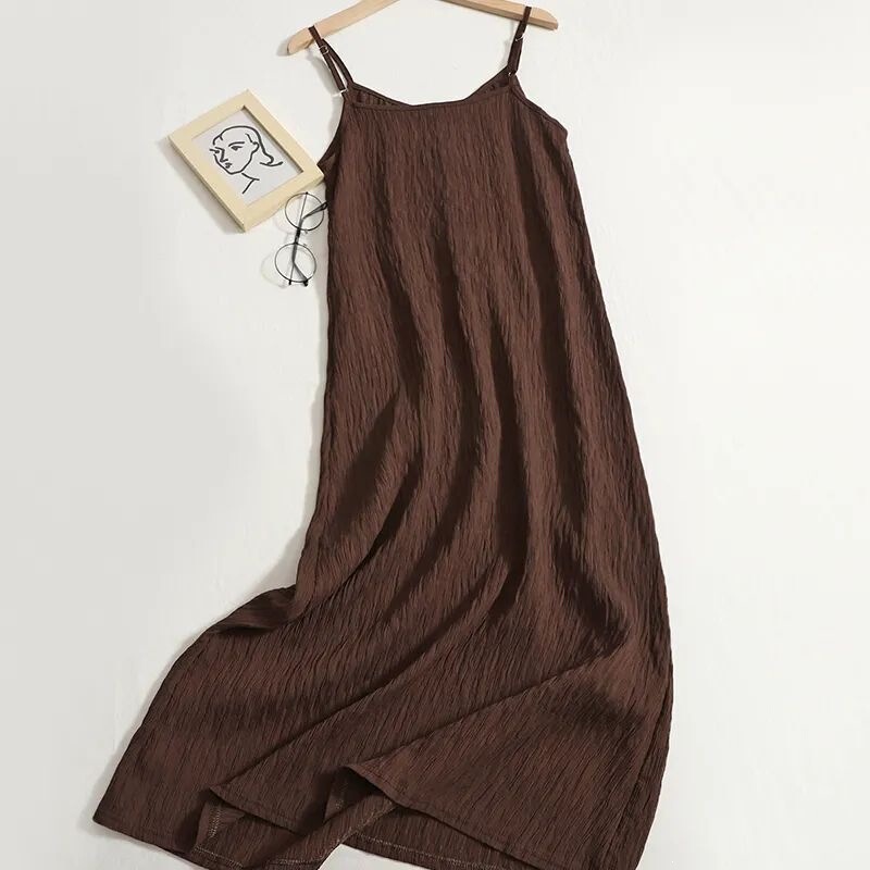 Single Piece/Set Maternity Elegant Slip Dress 2026 New Style for Plus-Size and Petite Women, Loose Casual Versatile Base Dress
