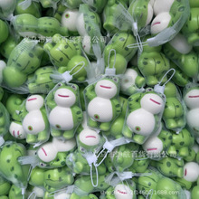 爆款网红敬礼青蛙玩偶慢回弹手办摆摊儿童小玩具公仔潮玩批货工厂