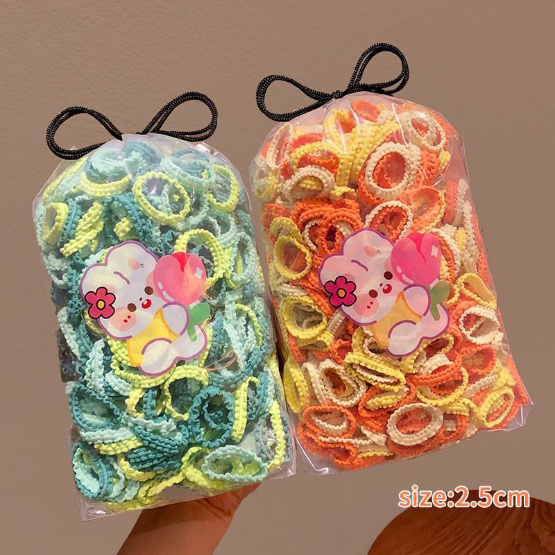 Tocado de cuerda de pelo de las niñas falda ensanchada diadema de tamaño pequeño alta elasticidad de los niños no duele banda de pelo dulce banda de goma bebé