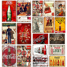 欧美复古做旧家居壁饰Metal Poster Wall Decor跨境装饰铁皮画