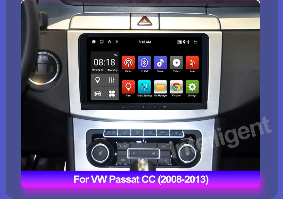 9inch Volkswagen Dedicated Car Navigator Gps Bluetooth Large Screen Reversing Image Wireless Carplay Smart Car Machine