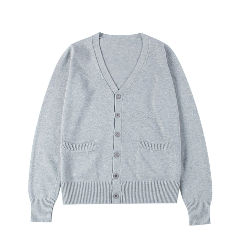 JK Свитер Кардиган Пальто Женская весна и осень Униформа в японском стиле колледжа в школьном стиле темно-серый вязаный топ с длинными рукавами