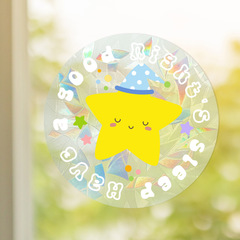 Cross-Border Star Sun Catcher Rainbow Prism Electrostatic Sticker SunCatcher