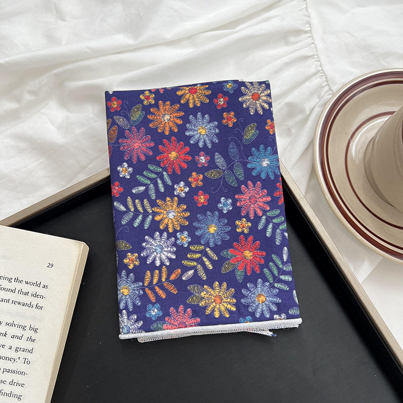 Verano y otoño japonés, flores de algodón, bufandas cuadradas, bufandas retrógradas para mujeres, bufandas de seda delgadas y frescas