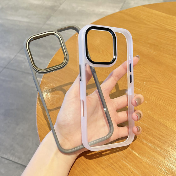 Golden Shield Anti-Fall Apple 16E Mobile Phone Case Hardware Eagle Eye Iphone17Promax Transparent Protective Cover 15 Suitable