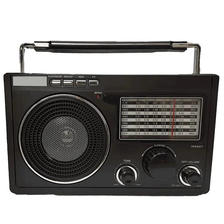 New FP-106BT Retro Bluetooth Speaker Outdoor Multi-Band FM Portable Portable Radio with Antenna