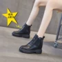 新款女士厚底内增高短靴