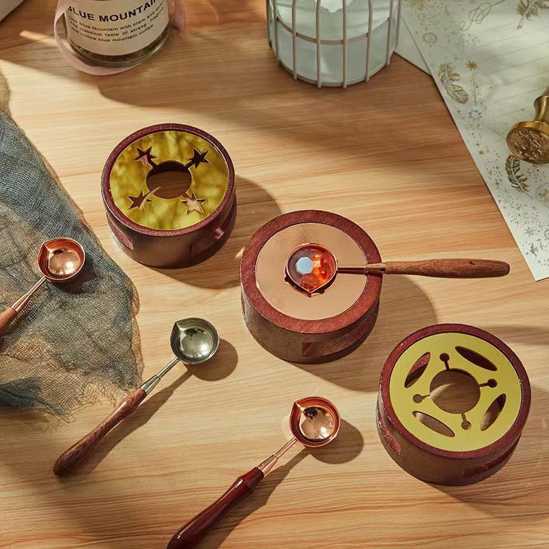 实木火漆熔炉火漆印章配件工具套装复古火漆周边产品 实木火漆熔炉火漆印章配件工具套装复古火漆周边产品