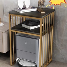 客厅电视柜沙发边几扫地机器人置物架铁艺鱼缸架底座饮水机多层J&