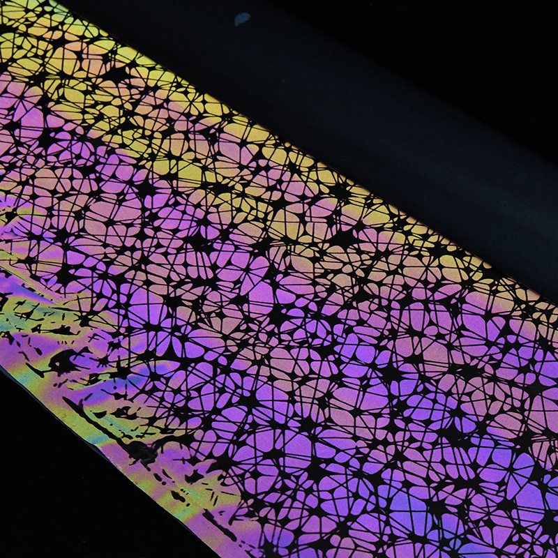 网红同款幻彩夜光反光热转印刻字膜用于服装七彩膜炫彩