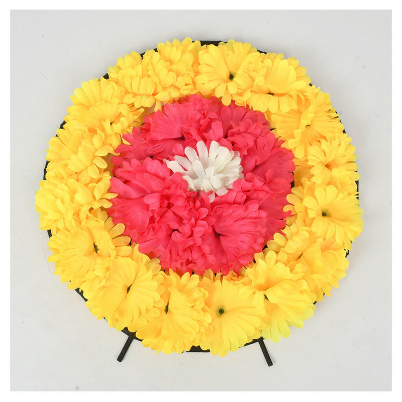 국화 화환 노랑