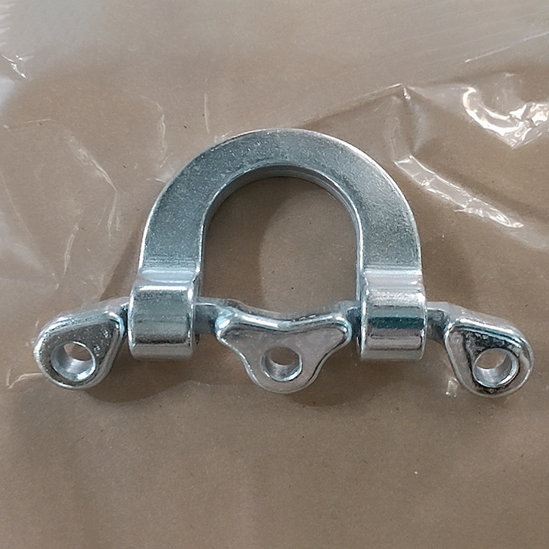 高空作业五点式安全带配件大小D双D环承重环非攀索不锈钢大小D环