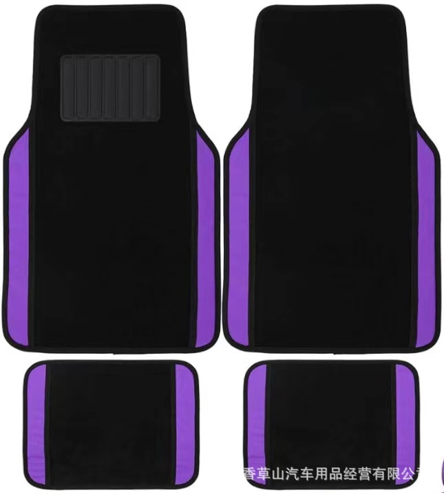 Comercio exterior transfronterizo coche estera pie estera universal coche pie estera gamuza cuero costura 4-pieza impermeable antideslizante Amazon