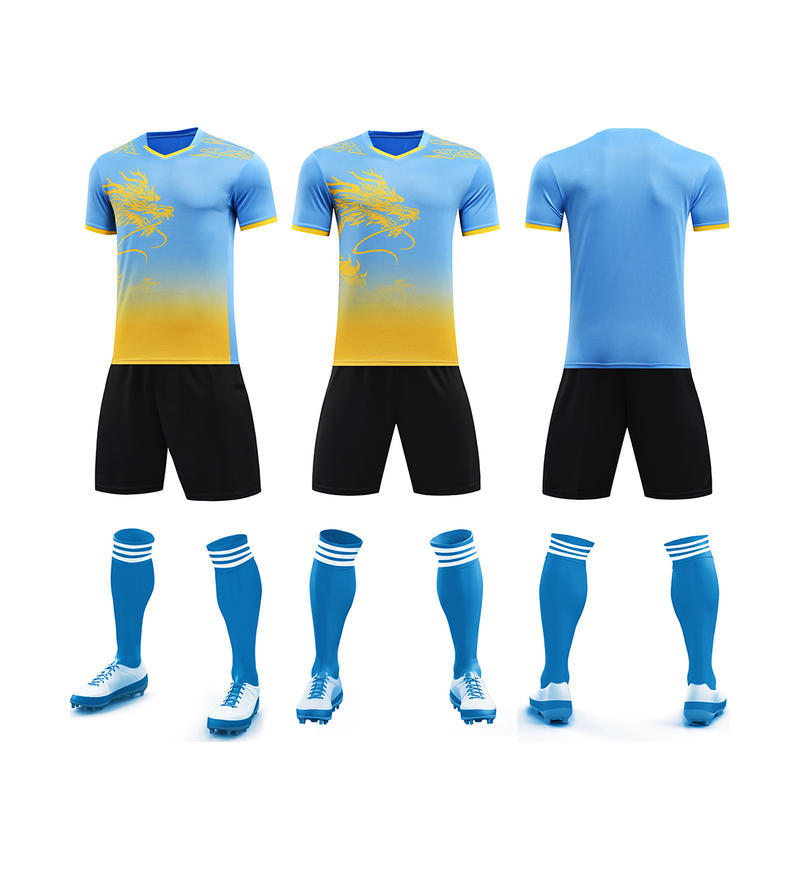 Trajes de fútbol trajes de entrenamiento con patrón de dragón mangas cortas 2025 nuevos trajes deportivos de carreras de barcos dragones