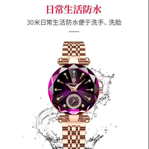Swiss Brand Waterproof Women's Watch Casual Ultra Thin Quartz Watch Dropshipping on AliExpress