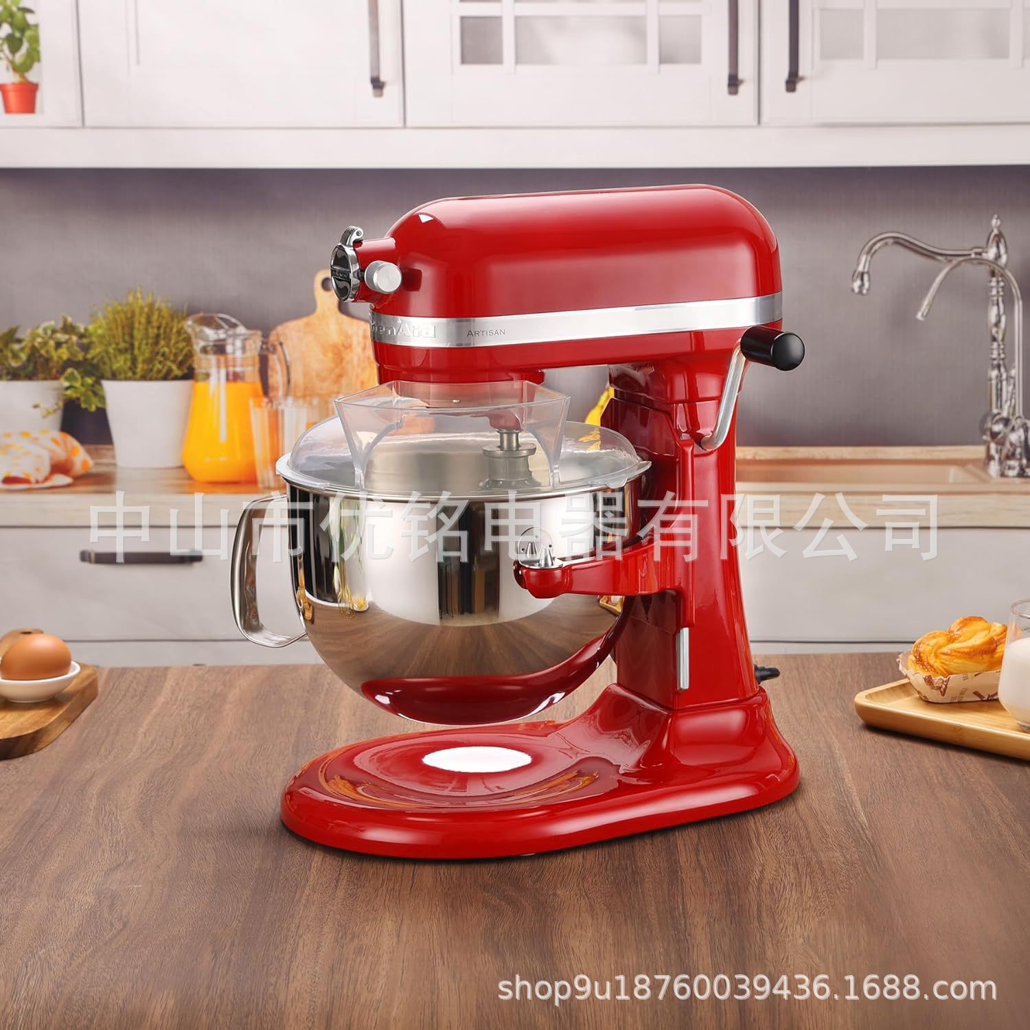 Para Kitchenaid5.5-6QT cuenco de acero inoxidable 7QT-8QT cubierta a prueba de salpicaduras cubierta deflector de cocina máquina de cocina