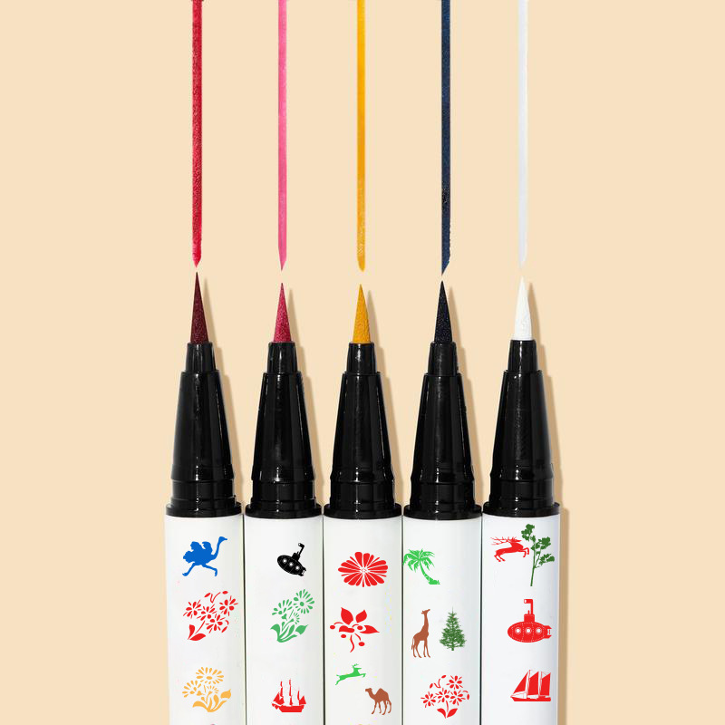 翠黛工厂多色彩色眼线笔防水不晕染防汗极细眼线水笔加工定制oem